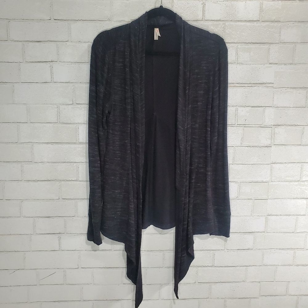 Peach brand dark active-wear sweater cardigan
